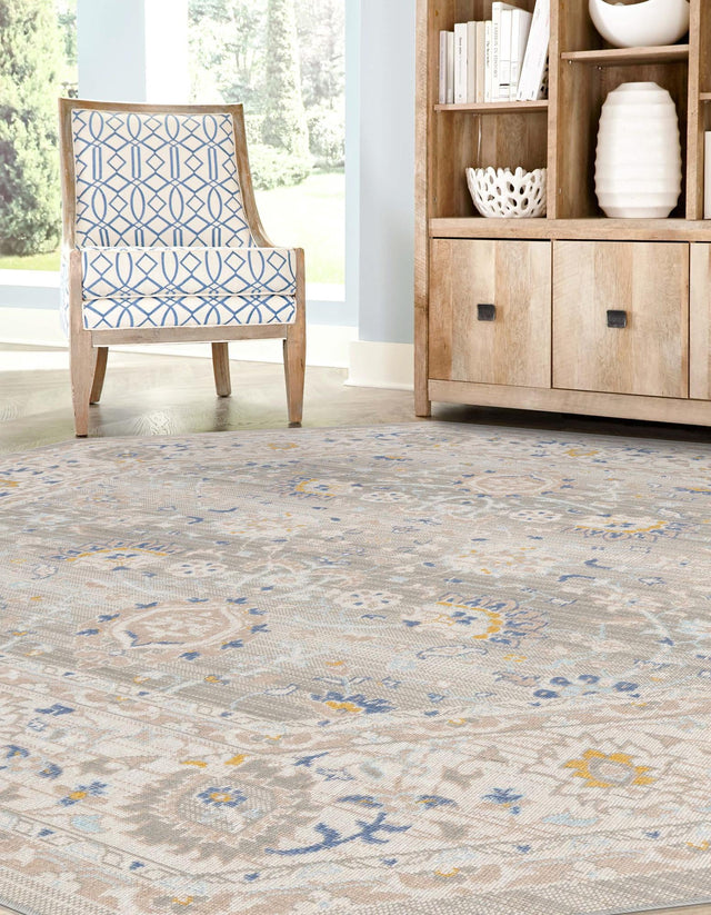 Cloud Gray 7' x 7' Whitney Octagon Area Rug