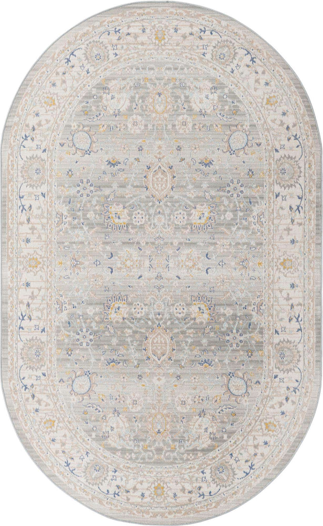 Cloud Gray 5' x 8' Whitney Oval Area Rug