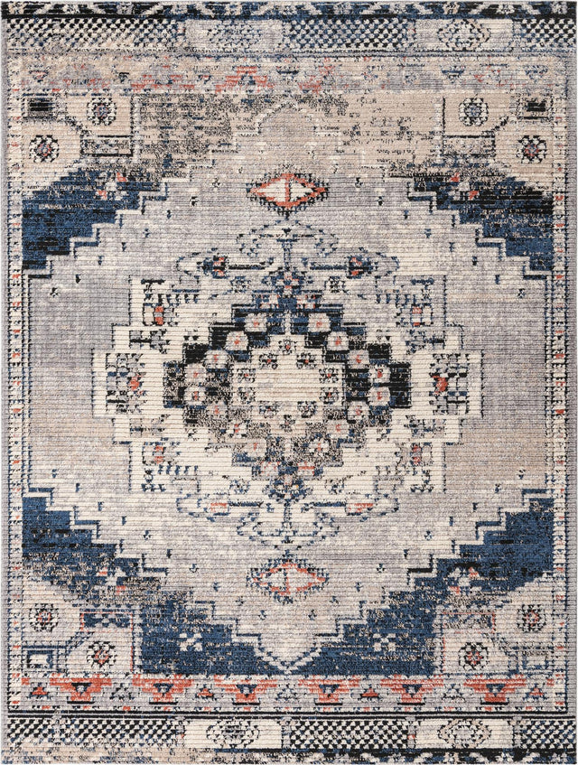 Gray 9' x 12' Tucson Rectangle Area Rug 100% Polyester Unique Modern Carpet for Dining Rooms, Living Room, Bedrooms, Office Space for Sale at Rug Engine