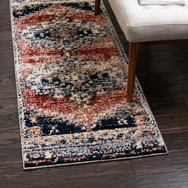 Rust Red 2' x 6' Tucson Runner Area Rug 100% Polyester Unique Modern Carpet for Dining Rooms, Living Room, Bedrooms, Office Space for Sale at Rug Engine