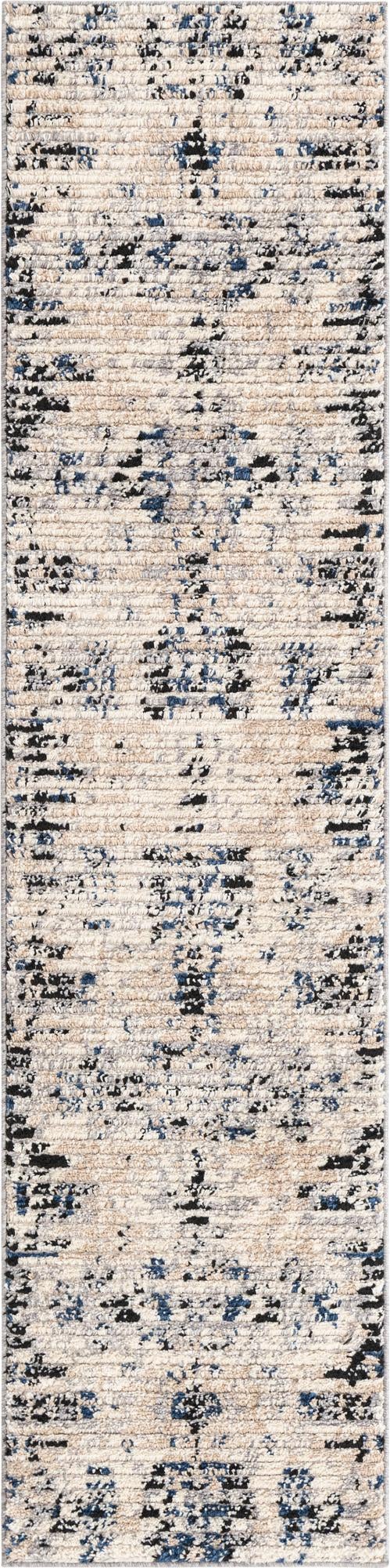 Ivory 2' x 8' Tucson Runner Area Rug 100% Polyester Unique Modern Carpet for Dining Rooms, Living Room, Bedrooms, Office Space for Sale at Rug Engine