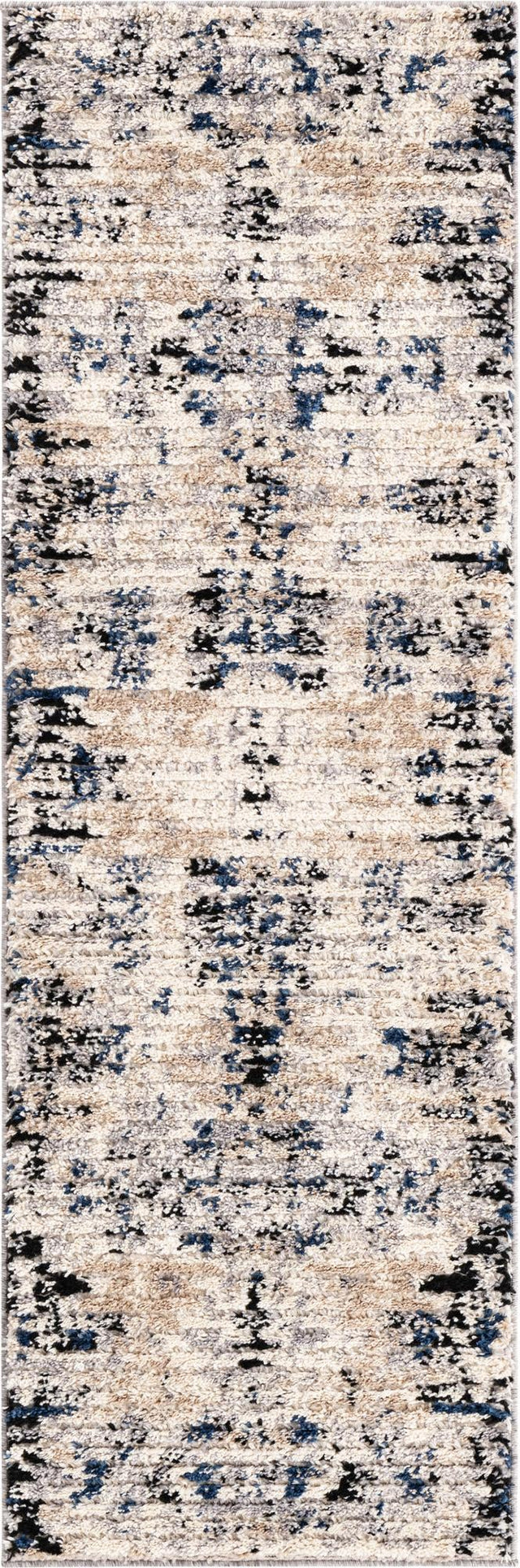 Ivory 2' x 6' Tucson Runner Area Rug 100% Polyester Unique Modern Carpet for Dining Rooms, Living Room, Bedrooms, Office Space for Sale at Rug Engine