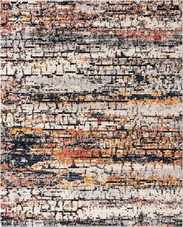 Multicolor 8' x 10' Tucson Rectangle Area Rug 100% Polyester Unique Modern Carpet for Dining Rooms, Living Room, Bedrooms, Office Space for Sale at Rug Engine