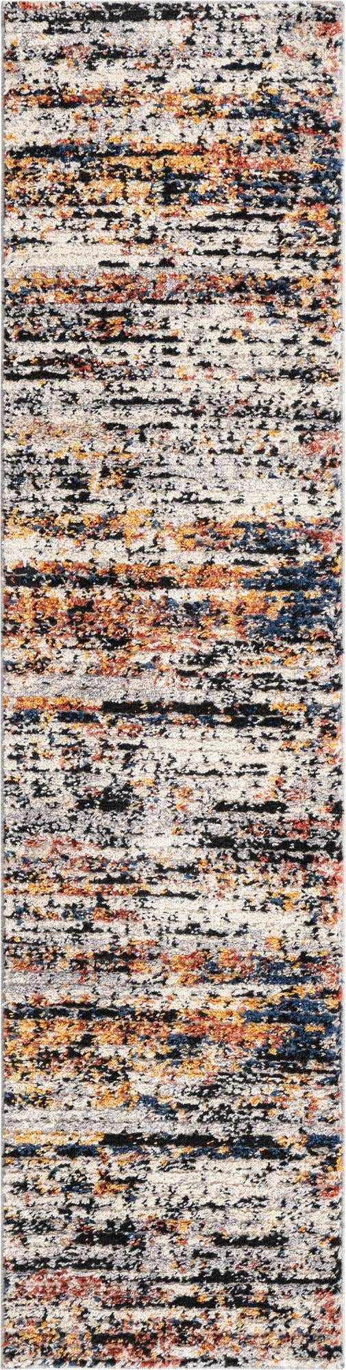 Multicolor 2' x 8' Tucson Runner Area Rug 100% Polyester Unique Modern Carpet for Dining Rooms, Living Room, Bedrooms, Office Space for Sale at Rug Engine