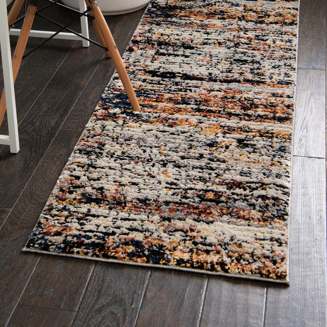 Multicolor 2' x 6' Tucson Runner Area Rug 100% Polyester Unique Modern Carpet for Dining Rooms, Living Room, Bedrooms, Office Space for Sale at Rug Engine