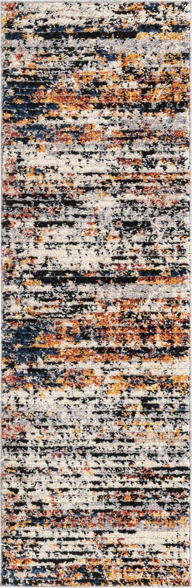 Multicolor 2' x 6' Tucson Runner Area Rug 100% Polyester Unique Modern Carpet for Dining Rooms, Living Room, Bedrooms, Office Space for Sale at Rug Engine