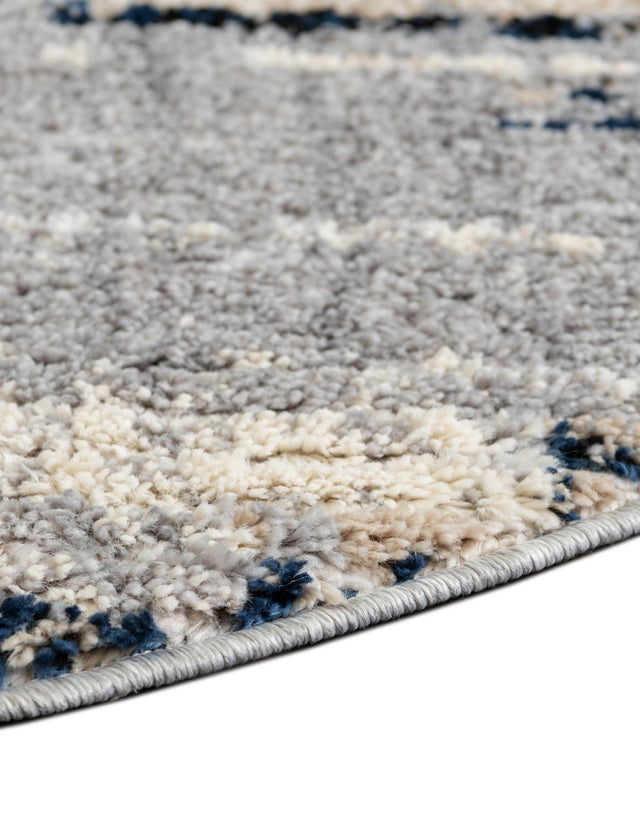 Gray 8' x 10' Tucson Oval Area Rug 100% Polyester Unique Modern Carpet for Dining Rooms, Living Room, Bedrooms, Office Space for Sale at Rug Engine