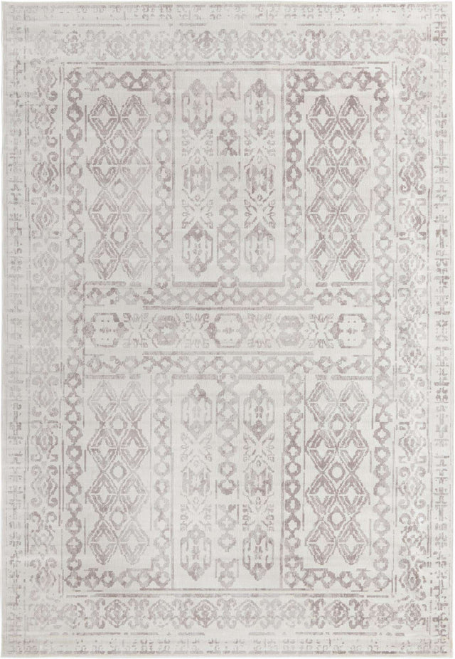Cream 10' x 14' Oxford Rectangle Area Rug Traditional Design 100% Polypropylene Carpet for Living Room, Bedrooms, Dining, Office for Sale at Rug Engine