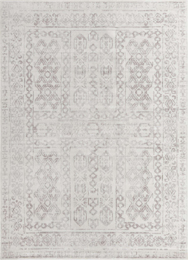 Cream 9' x 12' Oxford Rectangle Area Rug Traditional Design 100% Polypropylene Carpet for Living Room, Bedrooms, Dining, Office for Sale at Rug Engine