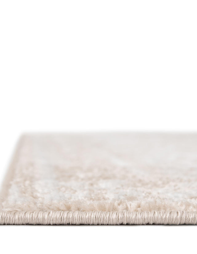 Beige 7' x 7' Oxford Octagon Area Rug Traditional Design 100% Polypropylene Carpet for Living Room, Bedrooms, Dining, Office for Sale at Rug Engine