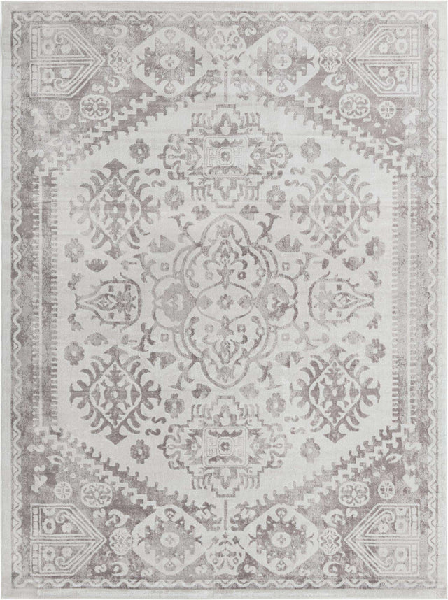 Cream 10' x 13' Oxford Rectangle Area Rug Traditional Design 100% Polypropylene Carpet for Living Room, Bedrooms, Dining, Office for Sale at Rug Engine