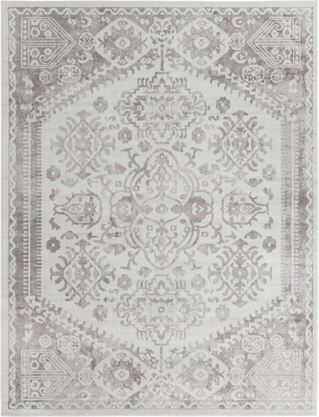 Cream 7' 10 x 10' Oxford Rectangle Area Rug Traditional Design 100% Polypropylene Carpet for Living Room, Bedrooms, Dining, Office for Sale at Rug Engine