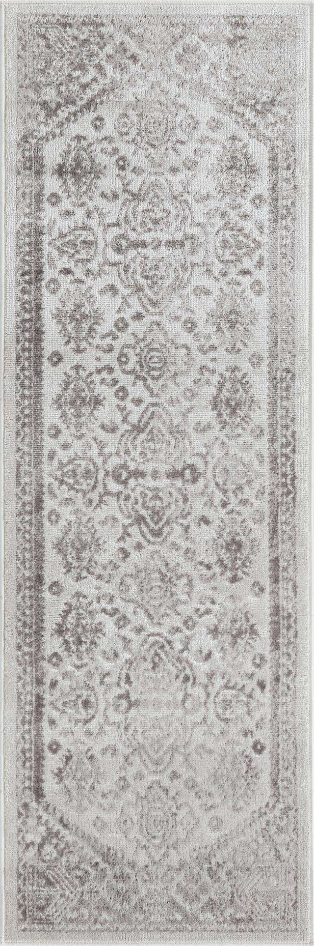 Cream 2' x 6' 1 Oxford Runner Area Rug Traditional Design 100% Polypropylene Carpet for Living Room, Bedrooms, Dining, Office for Sale at Rug Engine