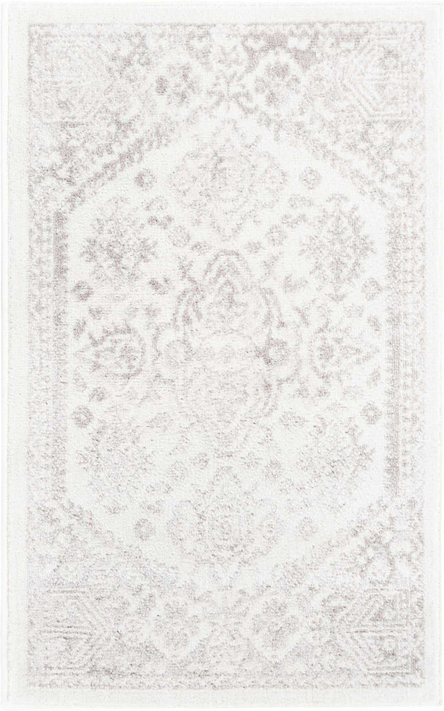 Cream 2' x 3' Oxford Rectangle Area Rug Traditional Design 100% Polypropylene Carpet for Living Room, Bedrooms, Dining, Office for Sale at Rug Engine