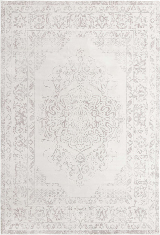 Ivory 10' x 14' 1 Oxford Rectangle Area Rug Traditional Design 100% Polypropylene Carpet for Living Room, Bedrooms, Dining, Office for Sale at Rug Engine