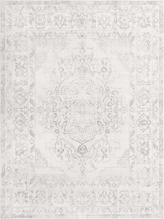 Ivory 10' x 13' Oxford Rectangle Area Rug Traditional Design 100% Polypropylene Carpet for Living Room, Bedrooms, Dining, Office for Sale at Rug Engine