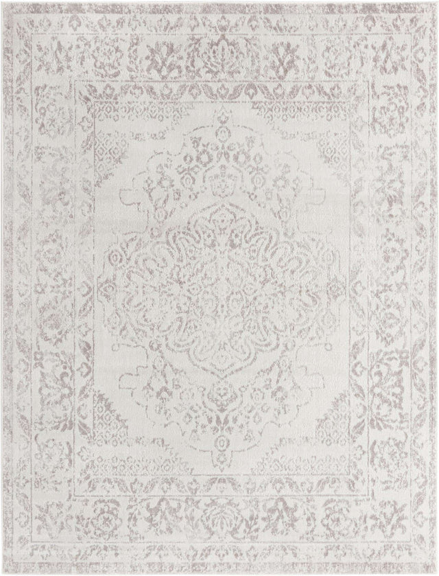 Ivory 7' 10 x 10' Oxford Rectangle Area Rug Traditional Design 100% Polypropylene Carpet for Living Room, Bedrooms, Dining, Office for Sale at Rug Engine