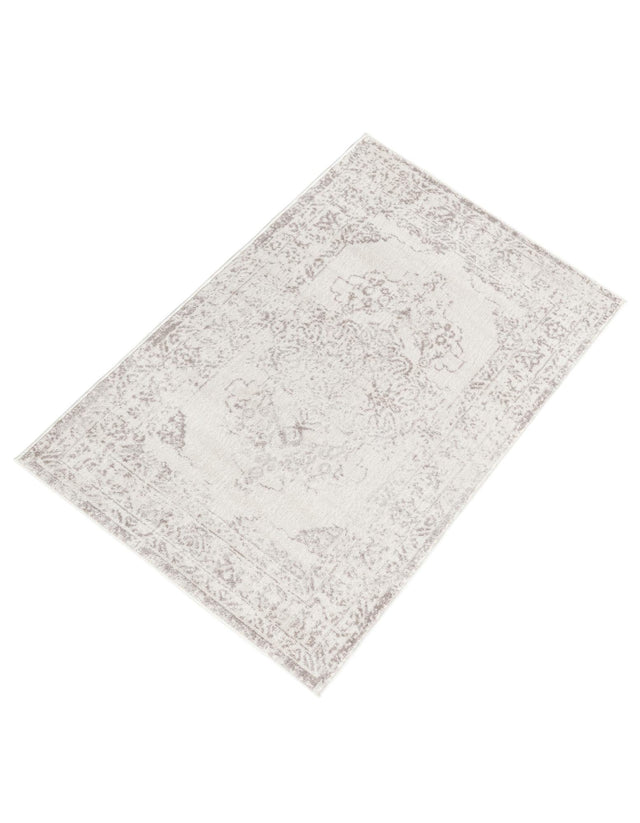 Ivory 3' x 5' 3 Oxford Rectangle Area Rug Traditional Design 100% Polypropylene Carpet for Living Room, Bedrooms, Dining, Office for Sale at Rug Engine