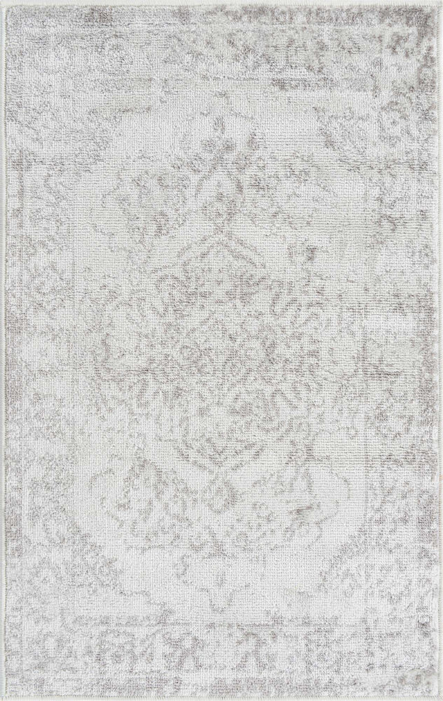 Ivory 2' x 3' Oxford Rectangle Area Rug Traditional Design 100% Polypropylene Carpet for Living Room, Bedrooms, Dining, Office for Sale at Rug Engine