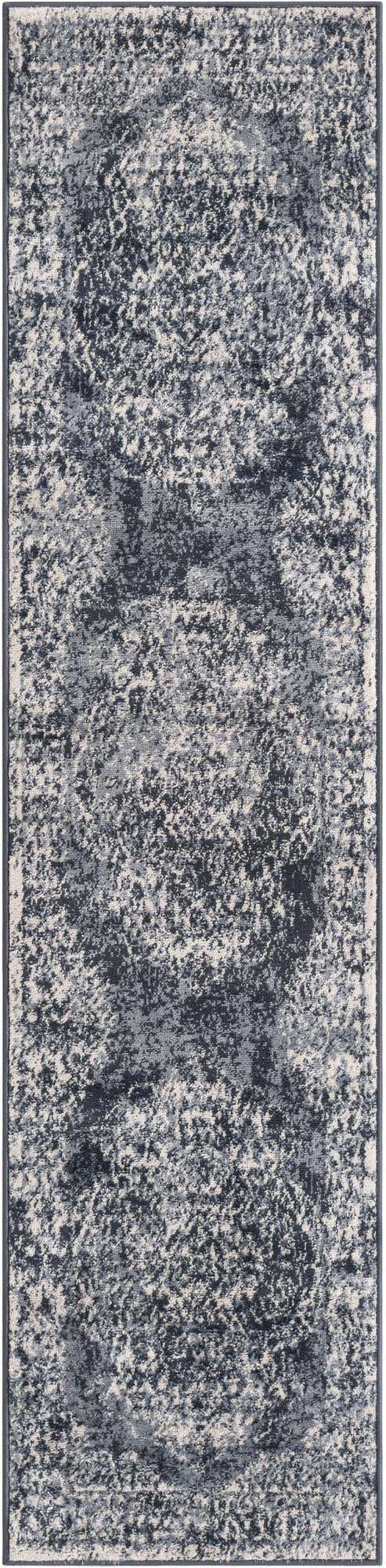 Blue 2' x 8' Oxford Runner Area Rug Traditional Design 100% Polypropylene Carpet for Living Room, Bedrooms, Dining, Office for Sale at Rug Engine