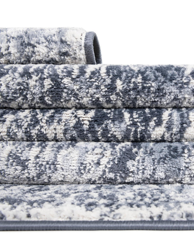 Blue 2' x 8' Oxford Runner Area Rug Traditional Design 100% Polypropylene Carpet for Living Room, Bedrooms, Dining, Office for Sale at Rug Engine