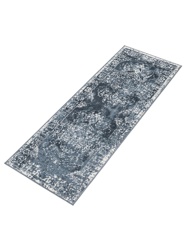 Blue 2' x 6' 1 Oxford Runner Area Rug Traditional Design 100% Polypropylene Carpet for Living Room, Bedrooms, Dining, Office for Sale at Rug Engine
