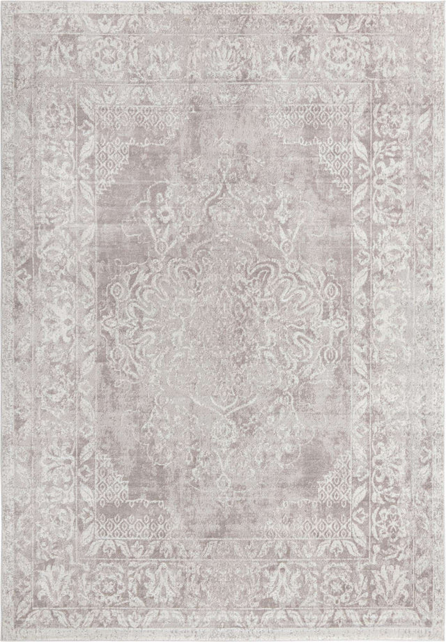 Gray 10' x 14' Oxford Rectangle Area Rug Traditional Design 100% Polypropylene Carpet for Living Room, Bedrooms, Dining, Office for Sale at Rug Engine