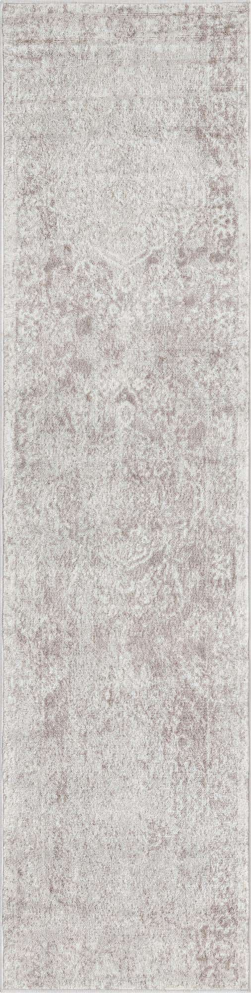Gray 2' x 8' Oxford Runner Area Rug Traditional Design 100% Polypropylene Carpet for Living Room, Bedrooms, Dining, Office for Sale at Rug Engine
