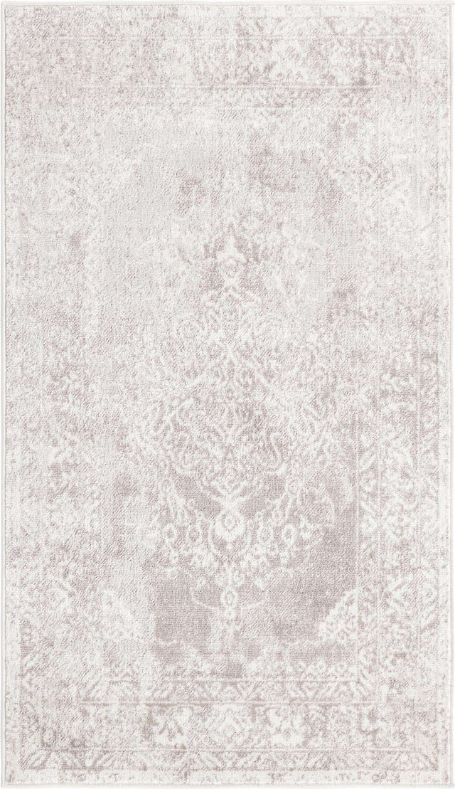 Gray 2' x 3' 1 Oxford Rectangle Area Rug Traditional Design 100% Polypropylene Carpet for Living Room, Bedrooms, Dining, Office for Sale at Rug Engine