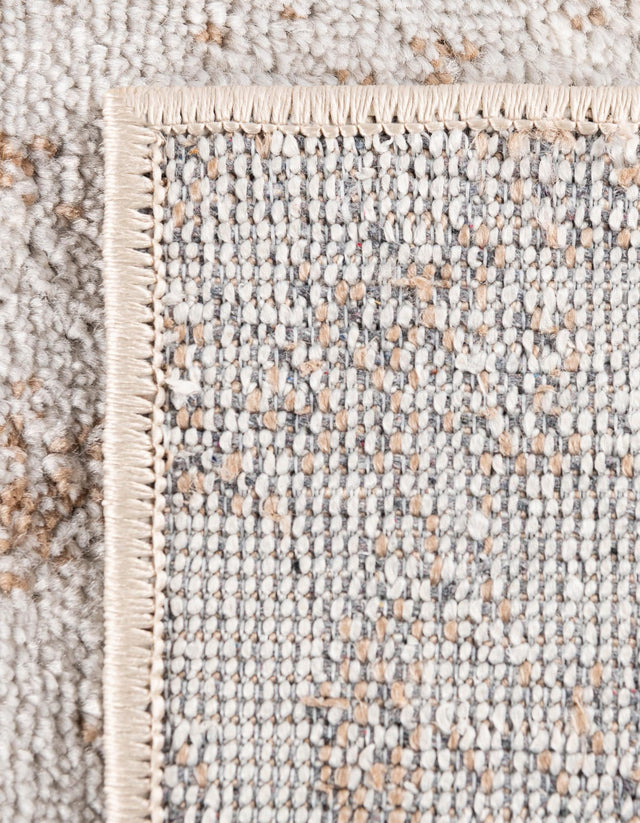 Beige 7' x 7' Oxford Octagon Area Rug Traditional Design 100% Polypropylene Carpet for Living Room, Bedrooms, Dining, Office for Sale at Rug Engine