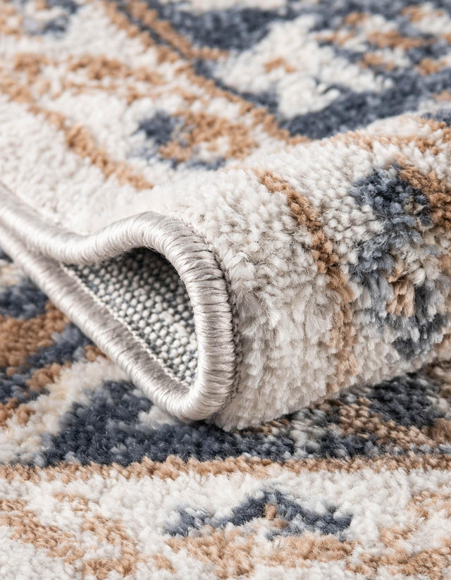 Cream 6' 1 x 9' Oxford Rectangle Area Rug Traditional Design 100% Polypropylene Carpet for Living Room, Bedrooms, Dining, Office for Sale at Rug Engine