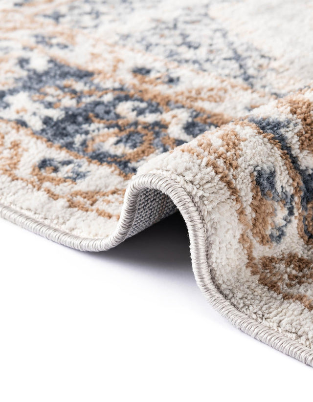 Cream 2' x 6' 1 Oxford Runner Area Rug Traditional Design 100% Polypropylene Carpet for Living Room, Bedrooms, Dining, Office for Sale at Rug Engine