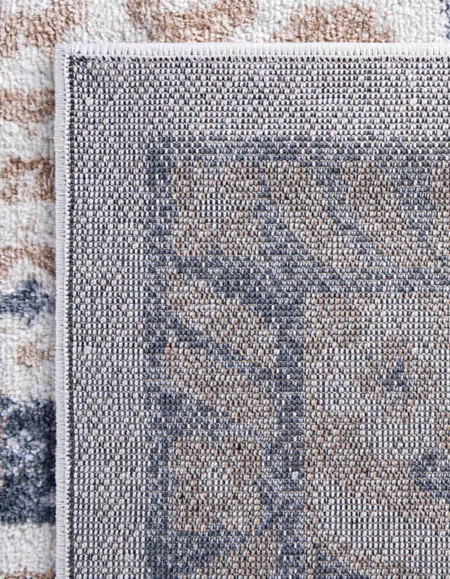Cream 7' x 7' Oxford Octagon Area Rug Traditional Design 100% Polypropylene Carpet for Living Room, Bedrooms, Dining, Office for Sale at Rug Engine