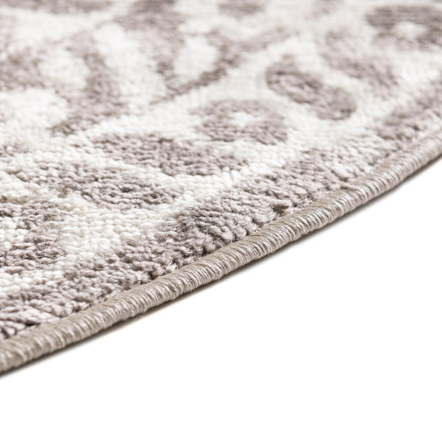 Gray 8' x 10' Oxford Oval Area Rug Traditional Design 100% Polypropylene Carpet for Living Room, Bedrooms, Dining, Office for Sale at Rug Engine