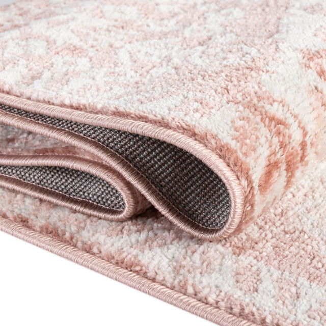 Pink 2' x 6' Oxford Runner Area Rug Traditional Design 100% Polypropylene Carpet for Living Room, Bedrooms, Dining, Office for Sale at Rug Engine