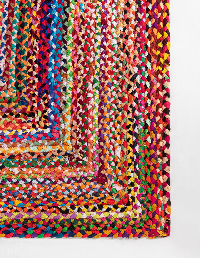 13 pcs Multicolor 0' 9 x 2' 6 Braided Chindi Indoor Stair Treads Accent Area Rug Staircase Set 100% Cotton Hand Braided Natural Eco-Friendly Boho Style Modern Carpet for Living Rooms Dining Office Dorm for Sale at Rug Engine