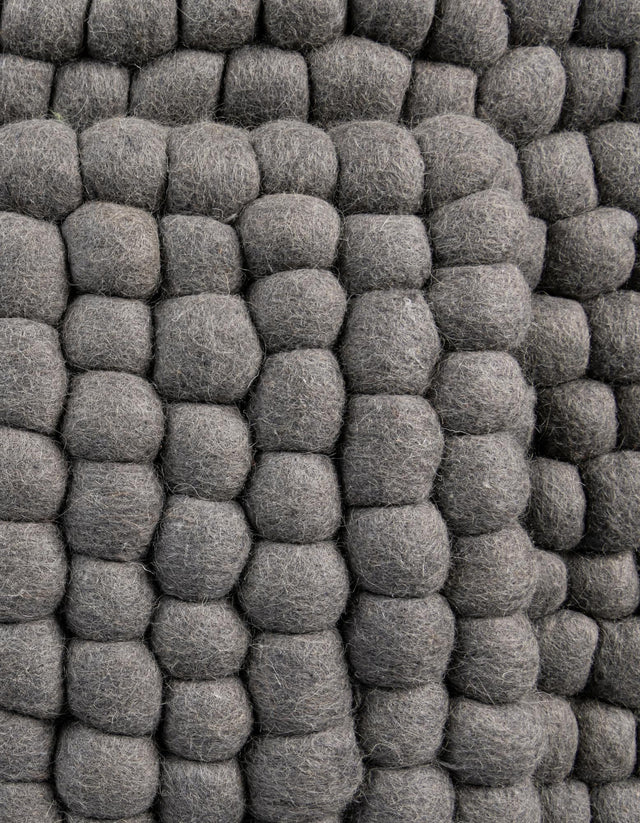 Gray 8' x 10' Felt Ball Rectangle Area Rug Stunning All Natural 100% Wool Luxury Hand Woven Carpet for Modern Home Interiors Soft Touch Marshmallow Rug for Sale at Rug Engine