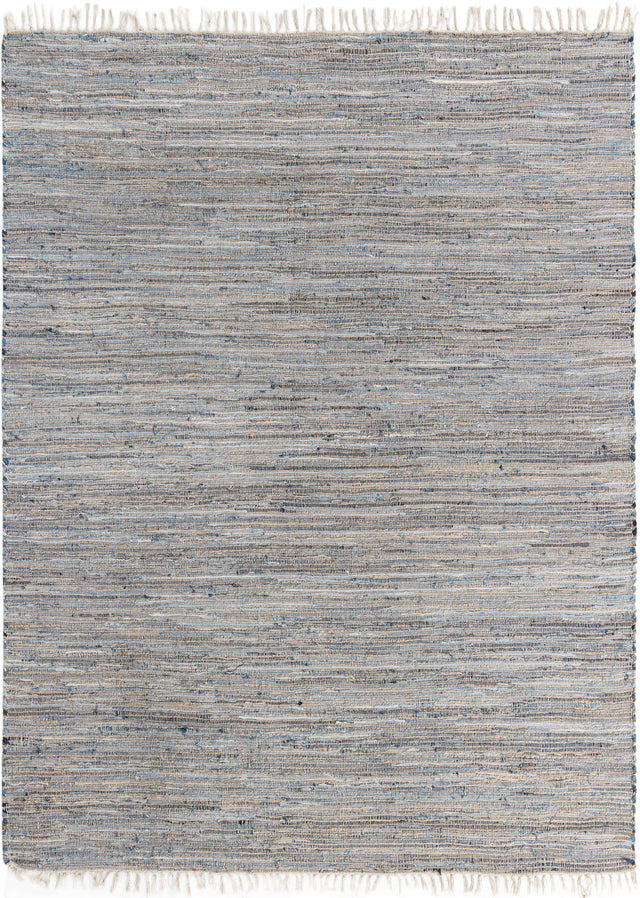 Blue 9' x 12' Chindi Jute Rectangle Area Rug Interior Design Home Decor Carpet Mat for Sale at Rug Engine