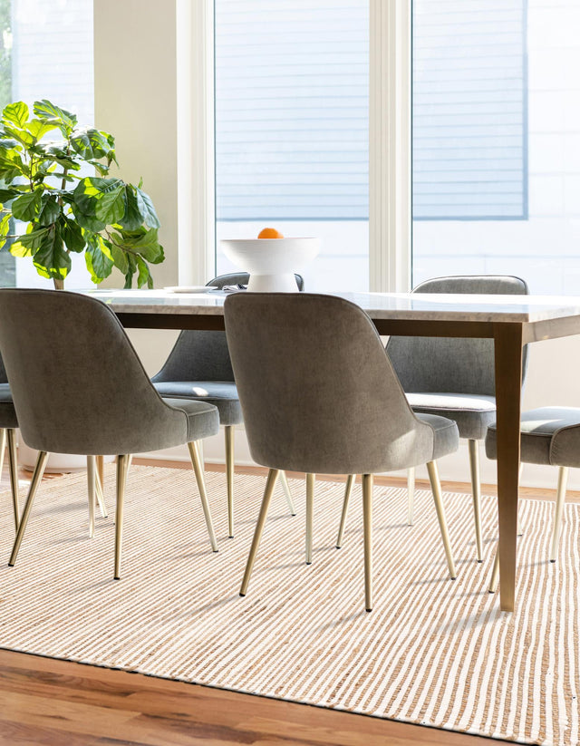 Natural 5' 1 x 8' Chindi Jute Rectangle Area Rug Interior Design Home Decor Carpet Mat for Sale at Rug Engine