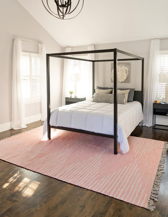 Rose 9' x 12' Chindi Cotton Rectangle Rug