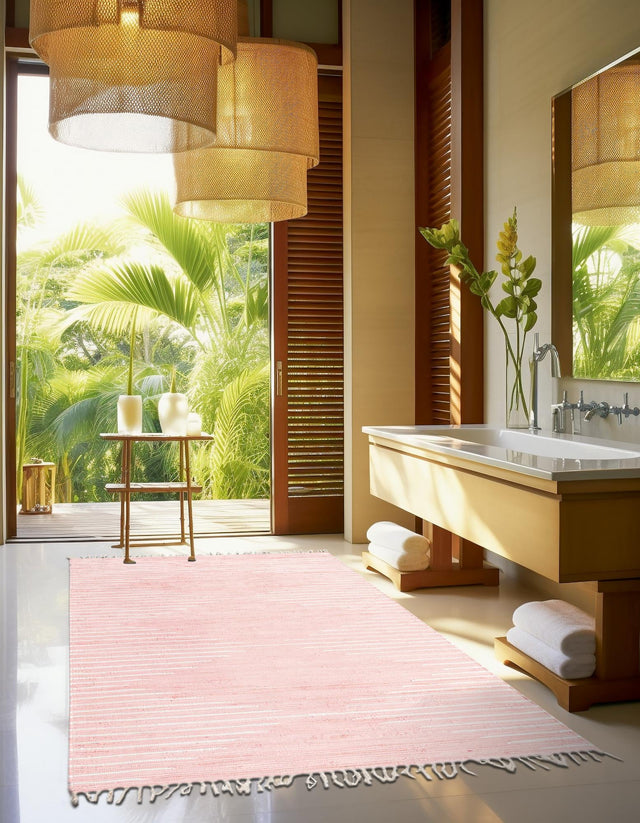 Rose 8' x 11' Chindi Cotton Rectangle Area Rug Interior Design Home Decor Carpet Mat for Sale at Rug Engine