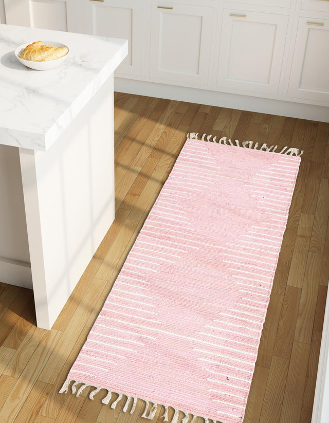 Rose 2' 2 x 6' 1 Chindi Cotton Runner Area Rug Interior Design Home Decor Carpet Mat for Sale at Rug Engine