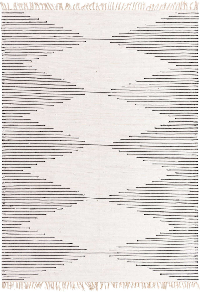 White 8' x 11' Chindi Cotton Rectangle Area Rug Interior Design Home Decor Carpet Mat for Sale at Rug Engine