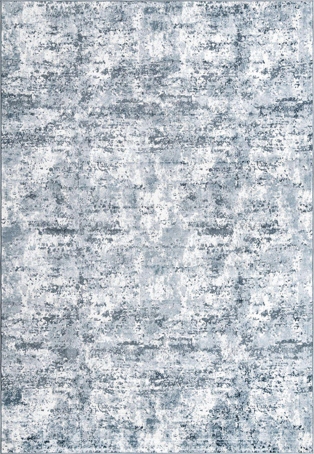 Vintage Blue 10' x 14' 1 Eos Rectangle Area Rug 100% Polypropylene Stain Resistant Carpet With Cotton Backing Marbled Design for Living, Dining Room, Office for Sale at Rug Engine