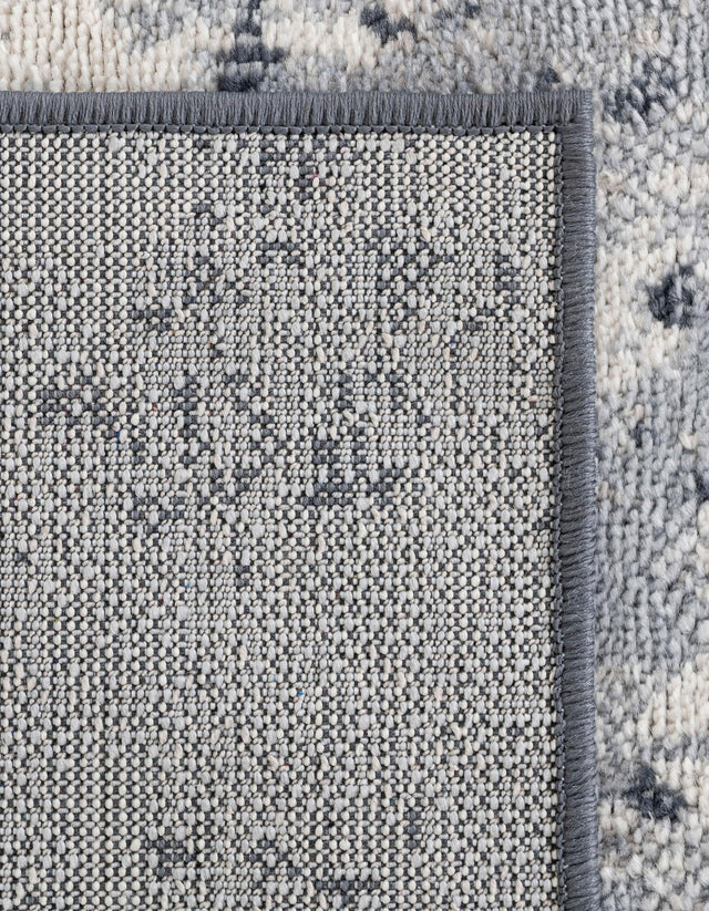 Vintage Blue 7' 10 x 11' Eos Rectangle Area Rug 100% Polypropylene Stain Resistant Carpet With Cotton Backing Marbled Design for Living, Dining Room, Office for Sale at Rug Engine