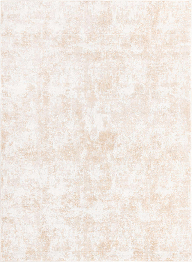 Sand 9' x 12' Eos Rectangle Area Rug 100% Polypropylene Stain Resistant Carpet With Cotton Backing Marbled Design for Living, Dining Room, Office for Sale at Rug Engine