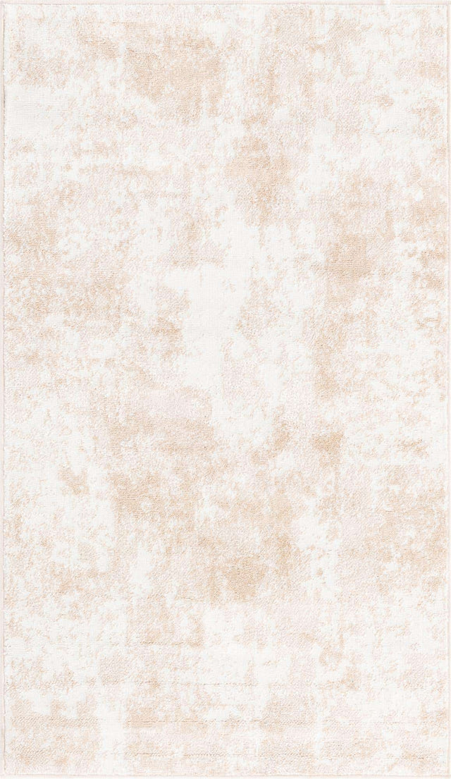 Sand 3' x 5' 3 Eos Rectangle Area Rug 100% Polypropylene Stain Resistant Carpet With Cotton Backing Marbled Design for Living, Dining Room, Office for Sale at Rug Engine