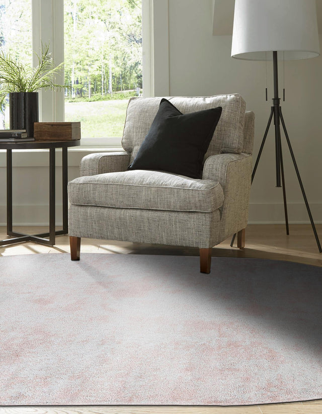 Carnation Pink 4' 1 x 6' 1 Eos Oval Area Rug 100% Polypropylene Stain Resistant Carpet With Cotton Backing Marbled Design for Living, Dining Room, Office for Sale at Rug Engine
