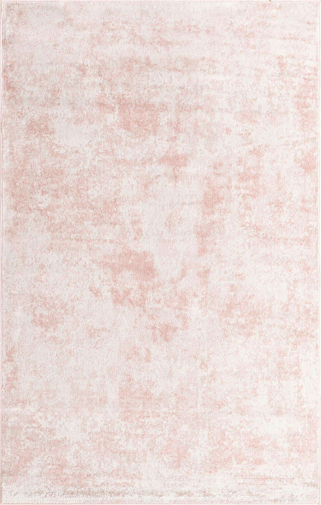 Carnation Pink 5' 3 x 8' Eos Rectangle Area Rug 100% Polypropylene Stain Resistant Carpet With Cotton Backing Marbled Design for Living, Dining Room, Office for Sale at Rug Engine