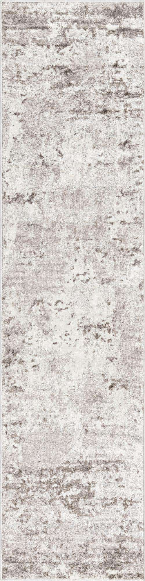 Stone Gray 2' x 8' Eos Runner Area Rug 100% Polypropylene Stain Resistant Carpet With Cotton Backing Marbled Design for Living, Dining Room, Office for Sale at Rug Engine